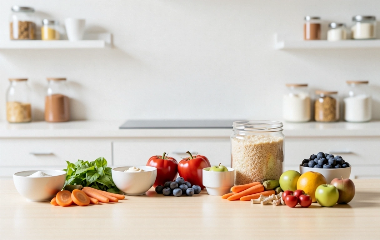 Betik dan buah naga di atas pinggan